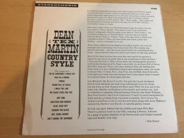 Dean ''Tex'' Martin* ‎– Country Style