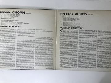Vladimir Horowitz, Chopin ‎– New Recordings / Nouveaux Enregistrements