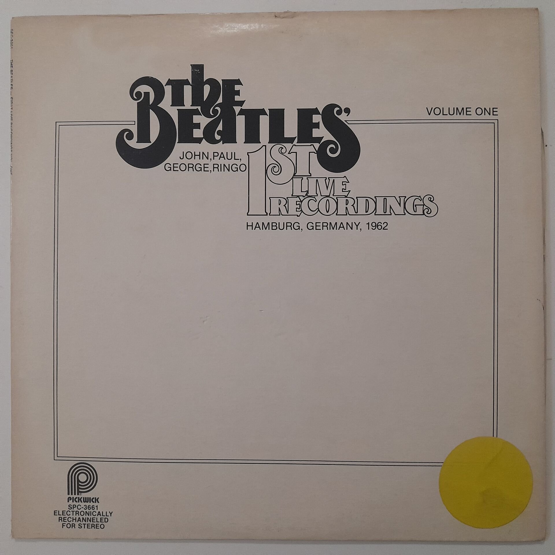 The Beatles – 1st Live Recordings (Volume One)