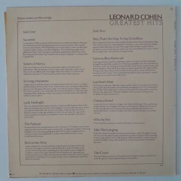 Leonard Cohen ‎– Greatest Hits