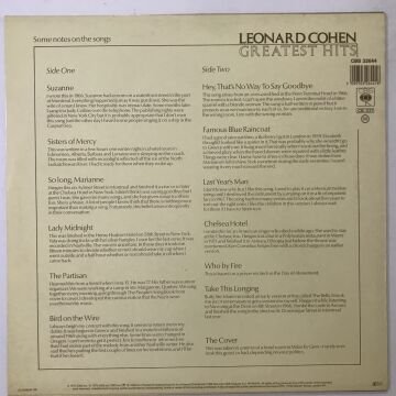Leonard Cohen ‎– Greatest Hits