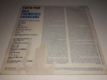 Edith Piaf ‎– Mes Premieres Chansons