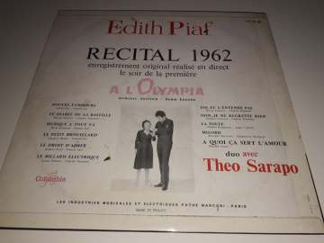 Edith Piaf ‎– Récital 1962