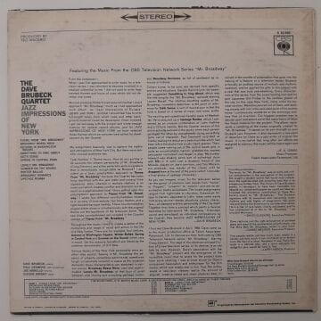The Dave Brubeck Quartet – Jazz Impressions Of New York