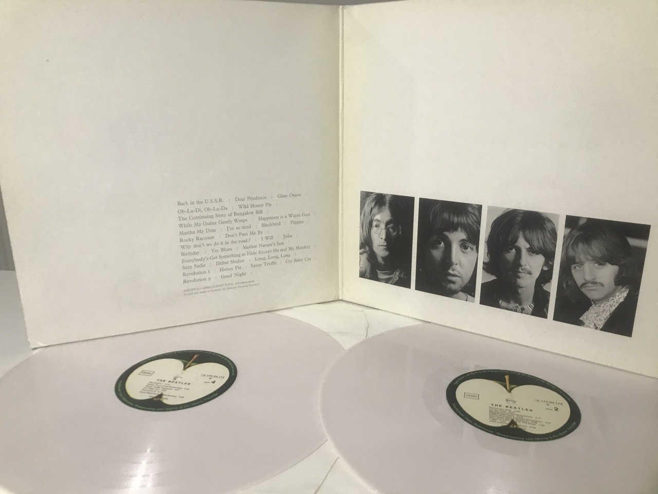 The Beatles ‎– The Beatles (Poster ve Foto Kartlı) 2 LP Beyaz Renkli Plak