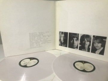 The Beatles ‎– The Beatles (Poster ve Foto Kartlı) 2 LP Beyaz Renkli Plak