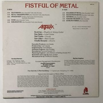 Anthrax – Fistful Of Metal