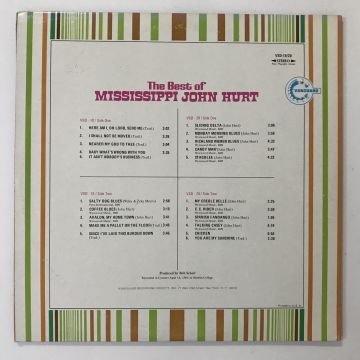 Mississippi John Hurt – The Best Of Mississippi John Hurt 2 LP