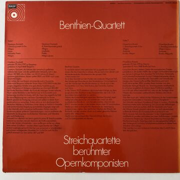 Donizetti / Rossini - Benthien-Quartett ‎– Streichquartette Berühmter Opernkomponisten