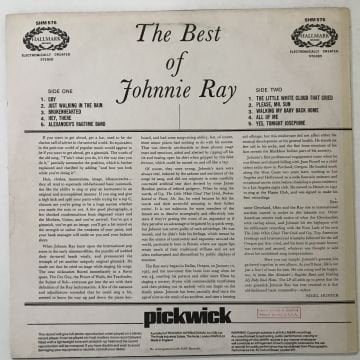 Johnnie Ray ‎– Johnnie Ray's Greatest Hits