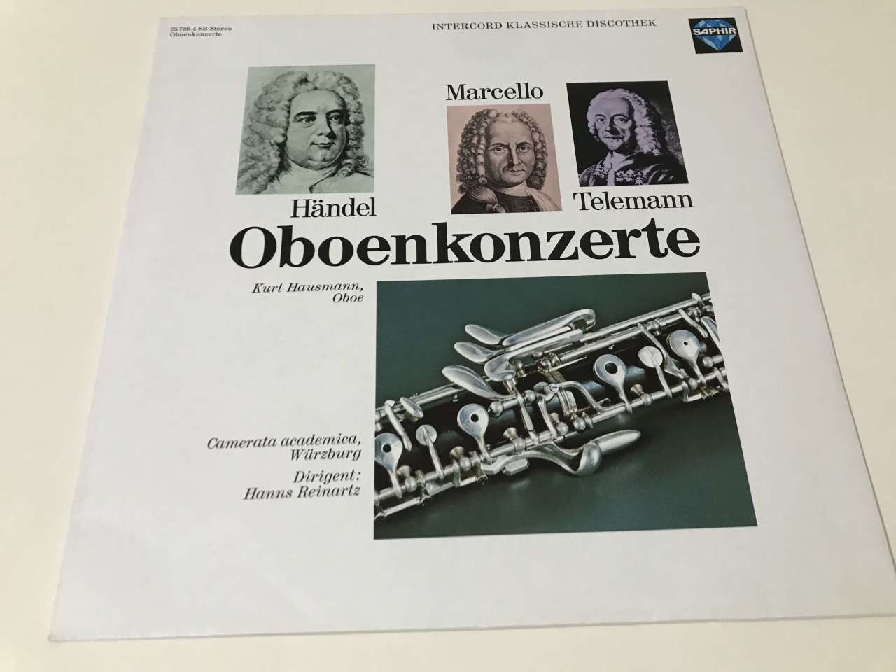 Händel / Marcello / Telemann - Kurt Hausmann, Camerata Academica, Würzburg, Hanns Reinartz – Oboenkonzerte