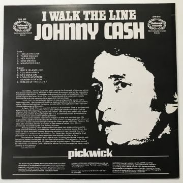 Johnny Cash ‎– I Walk The Line