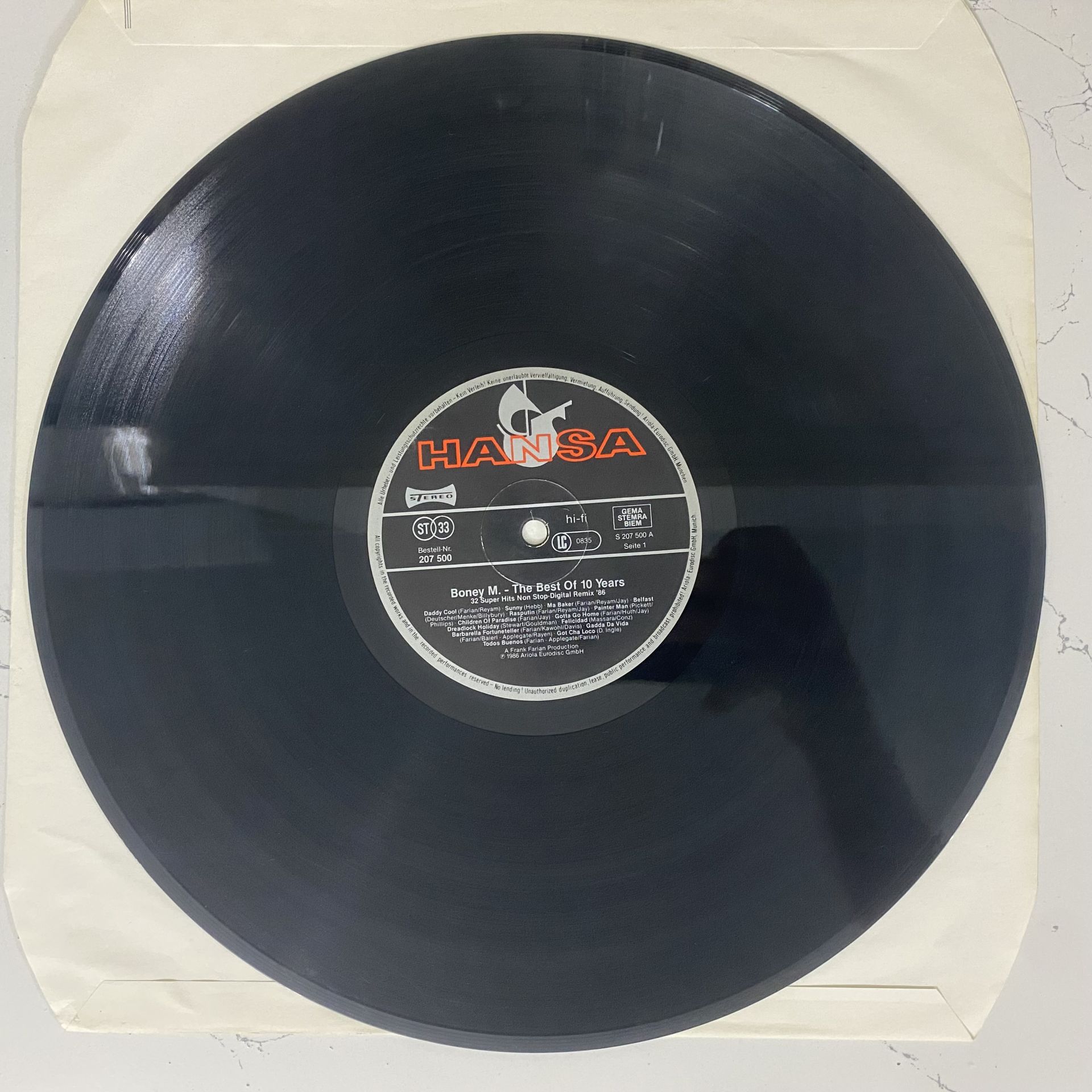 Boney M. ‎– The Best Of 10 Years ( Kapaksız )