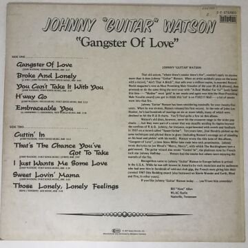 Johnny Guitar Watson ‎– Gangster Of Love