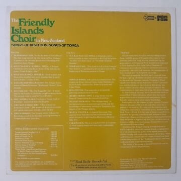 The Friendly Islands Choir In New Zealand – Songs Of Devotion - Songs Of Tonga