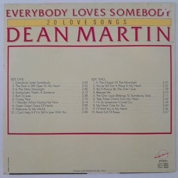 Dean Martin – Everybody Loves Somebody (20 Love Songs)