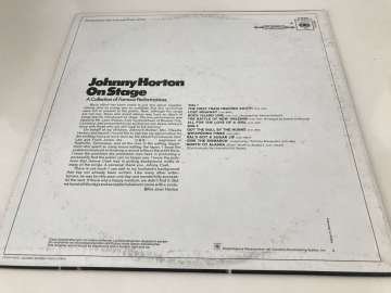 Johnny Horton ‎– Johnny Horton On Stage