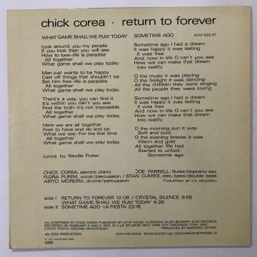 Chick Corea – Return To Forever