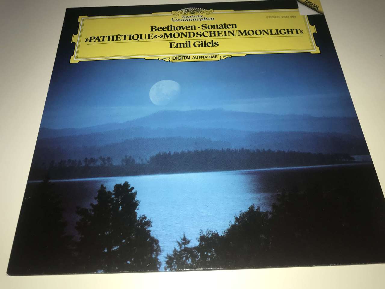 Beethoven – Emil Gilels ‎– Sonaten - »Pathétique«·»Mondschein/Moonlight«