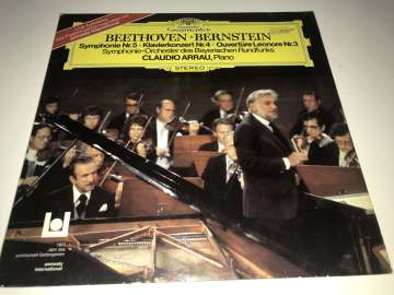 Beethoven · Bernstein / Symphonie-Orchester Des Bayerischen Rundfunks / Claudio Arrau – Symphonie Nr. 5 · Klavierkonzert Nr. 4 · Ouvertüre Leonore Nr. 3 2 LP