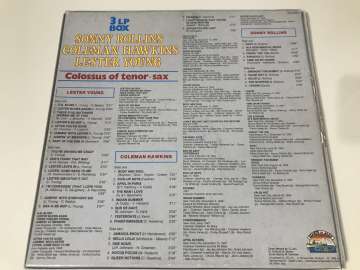 Sonny Rollins, Coleman Hawkins, Lester Young – Colossus Of Tenor-Sax (3 LP Kutulu Set)