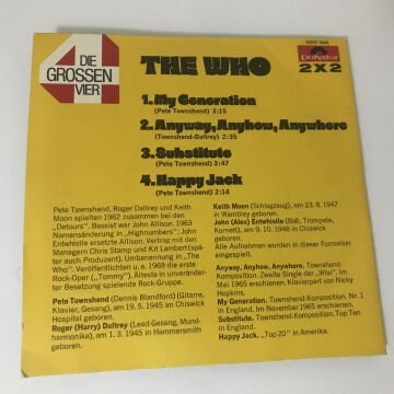 The Who – Die Grossen Vier 2 7'', 45 RPM
