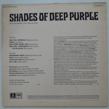 Deep Purple ‎– Shades Of Deep Purple