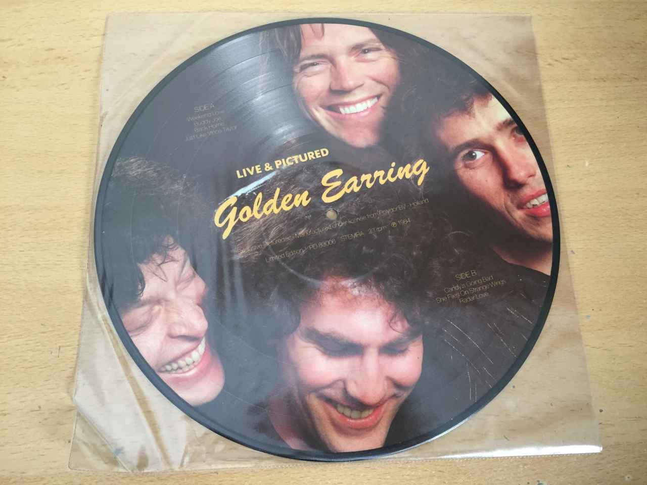 Golden Earring ‎– Live & Pictured (Resimli Plak) 2 LP