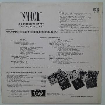 Connie's Inn Orchestra Directed By Fletcher Henderson – ''Smack''