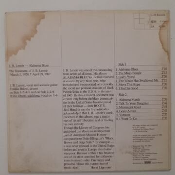 J.B. Lenoir – Alabama Blues