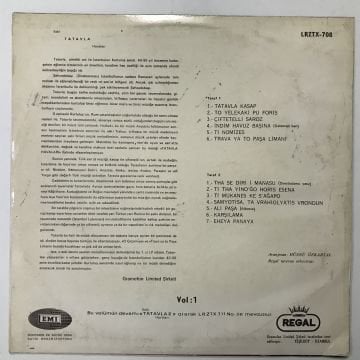 Hüsnü Özkartal – Eski Tatavla Havaları Vol:1