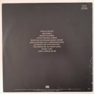 AC/DC ‎– Back In Black