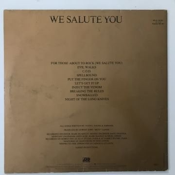 AC/DC ‎– For Those About To Rock (We Salute You)