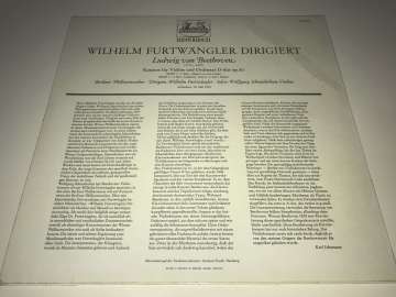 Beethoven - Wolfgang Schneiderhan, Wilhelm Furtwängler, Berliner Philharmoniker ‎– Violinkonzert In D-Dur