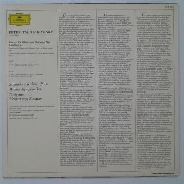 Peter Tschaikowsky, Svjatoslav Richter, Herbert von Karajan ‎– Tschaikowsky: Konzert Fur Klavier Und Orchester Nr. 1