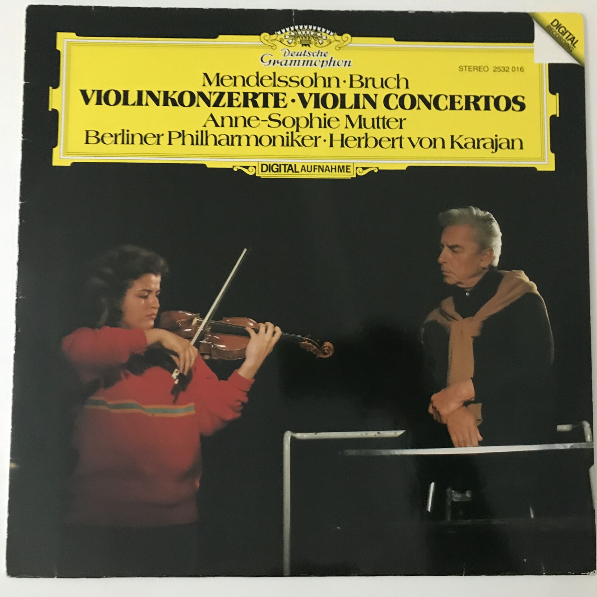 Mendelssohn, Bruch - Anne-Sophie Mutter, Berliner Philharmoniker, Herbert von Karajan ‎– Violinkonzerte
