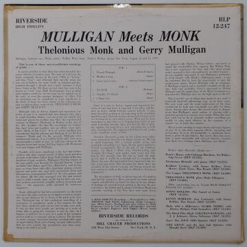 Thelonious Monk And Gerry Mulligan – Mulligan Meets Monk