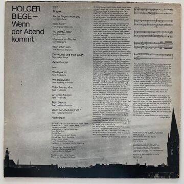 Holger Biege ‎– Wenn Der Abend Kommt