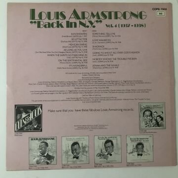 Louis Armstrong – Back In N.Y. Vol.4 (1937-1938)