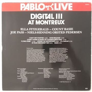 Ella Fitzgerald, Count Basie, Joe Pass, Niels-Henning Ørsted Pedersen – Digital Ill At Montreux