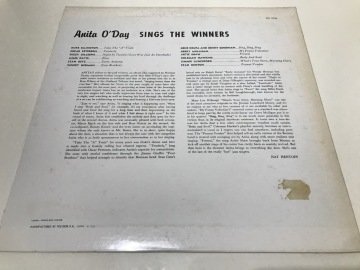 Anita O'Day ‎– Anita O'Day Sings The Winners