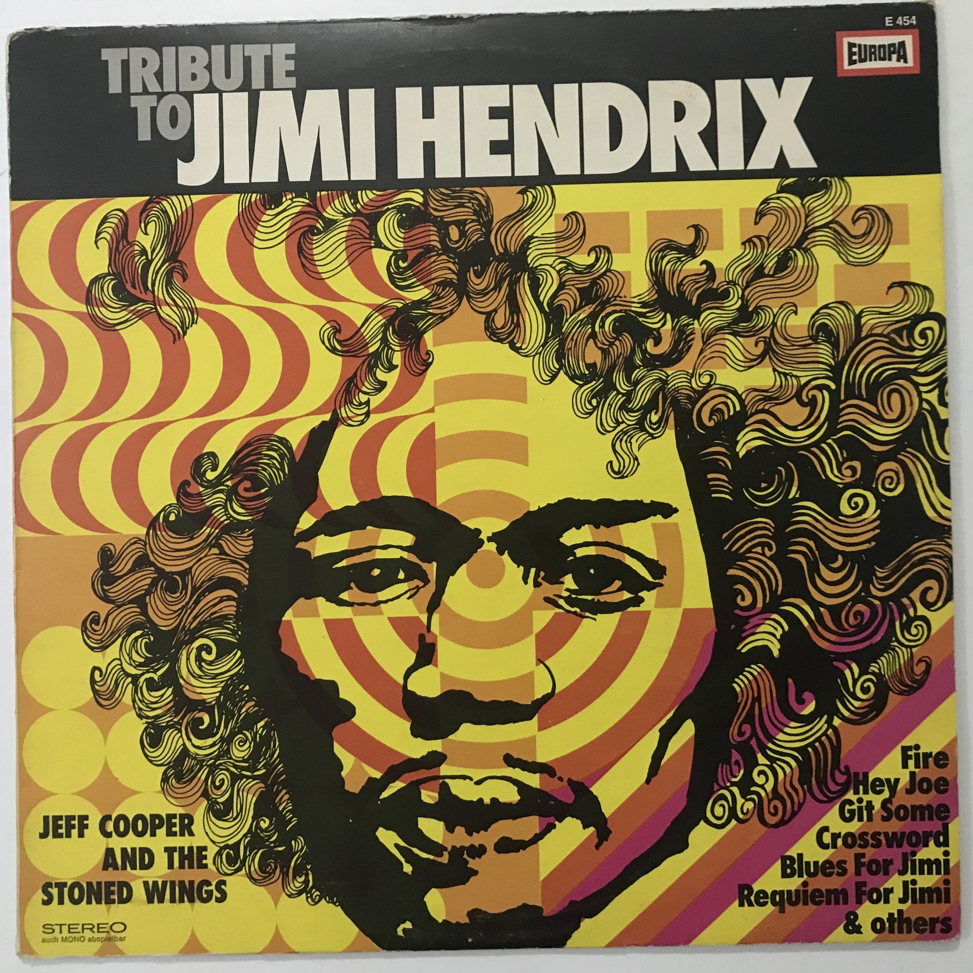 Jeff Cooper And The Stoned Wings ‎– Tribute To Jimi Hendrix