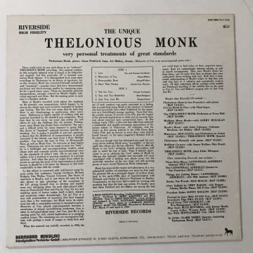 Thelonious Monk – The Unique Thelonious Monk
