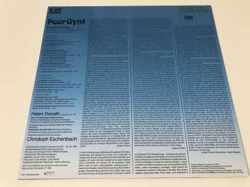E. Grieg - Helen Donath, Bamberg Symphony Orchestra And Chorus , Conductor Christoph Eschenbach – Peer Gynt, Bühnenmusik