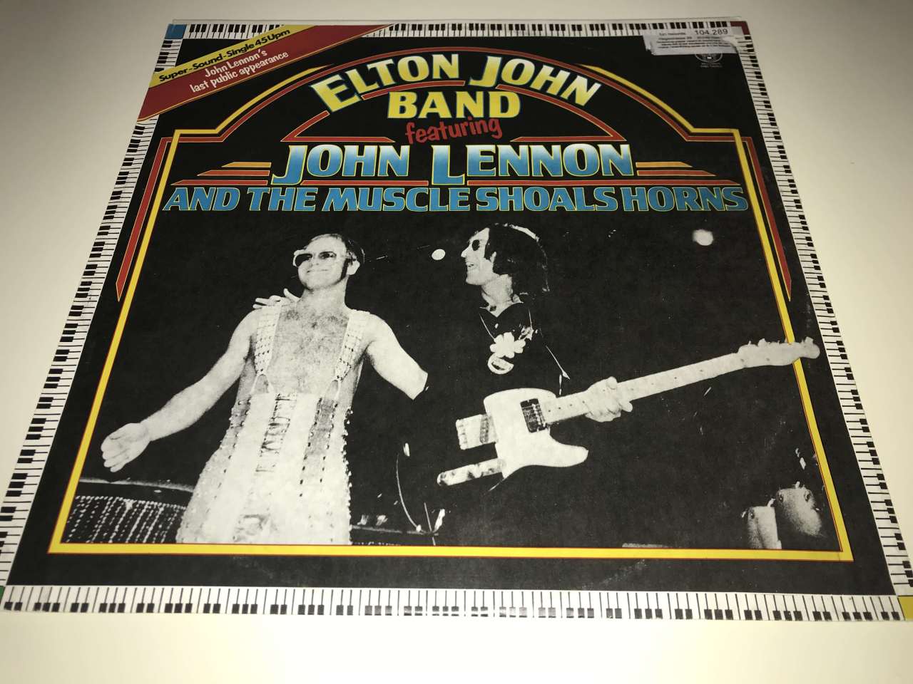Elton John Band Featuring John Lennon And The Muscle Shoals Horns ‎– I Saw Her Standing There