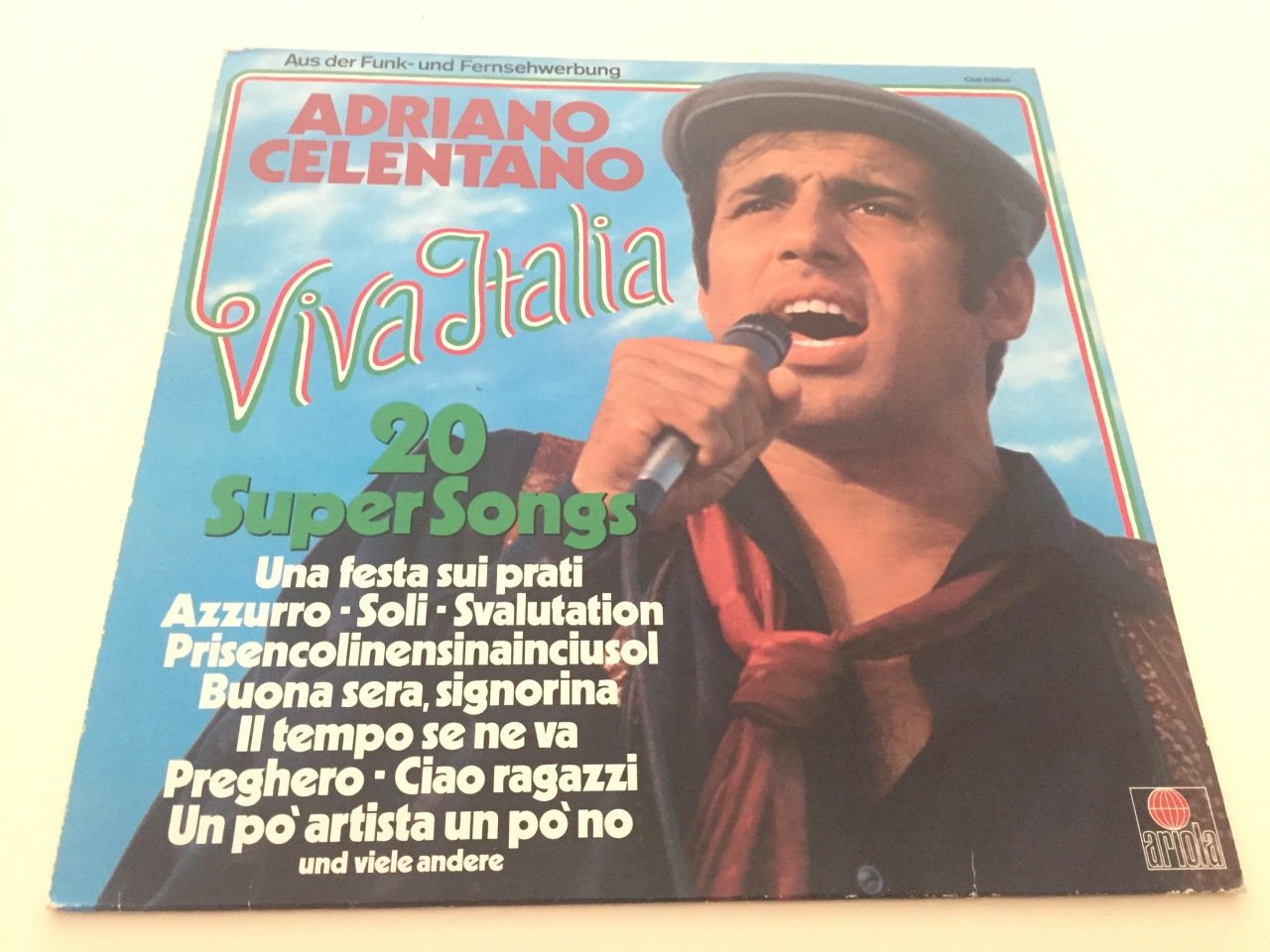 Adriano Celentano ‎– Viva Italia - 20 Super Songs