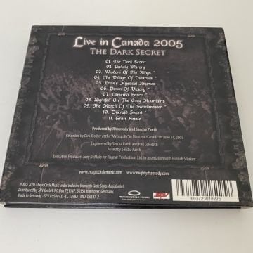 Rhapsody – Live In Canada 2005 - The Dark Secret CD+DVD