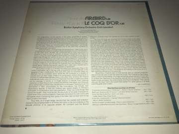 Stravinsky / Rimsky-Korsakov - Erich Leinsdorf / Boston Symphony Orchestra – Firebird Suite / Le Coq D'Or Suite