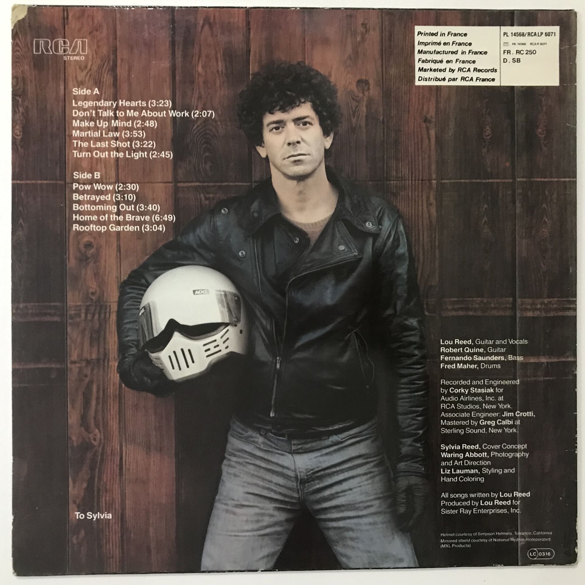 Lou Reed – Legendary Hearts Plak, CD, DVD Satın Al