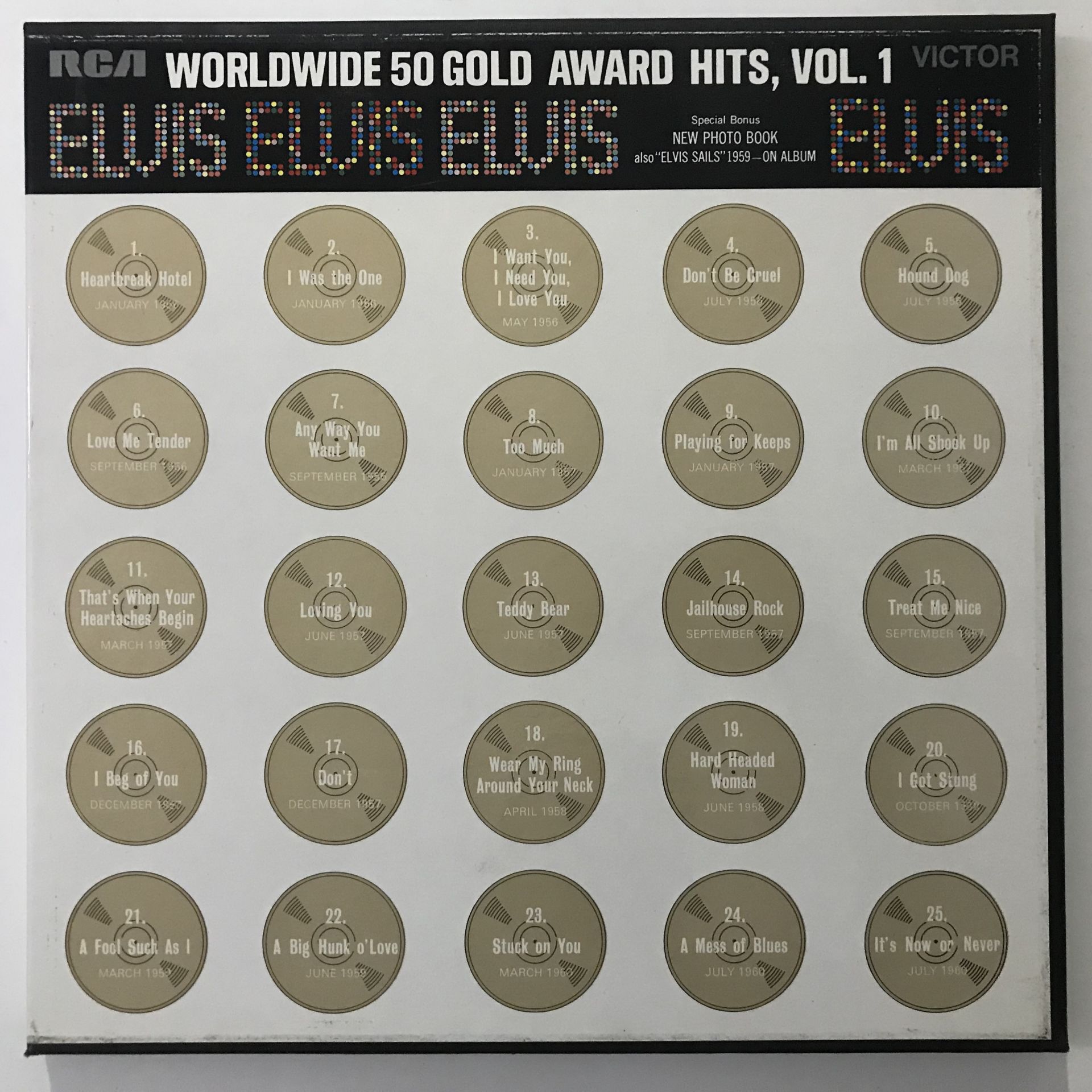 Elvis Presley – Worldwide 50 Gold Award Hits, Vol. 1 (4 LP Kutulu Set)